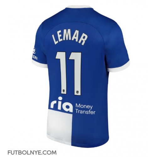 Camiseta Atletico Madrid Thomas Lemar #11 Visitante Equipación 2023-24 manga corta